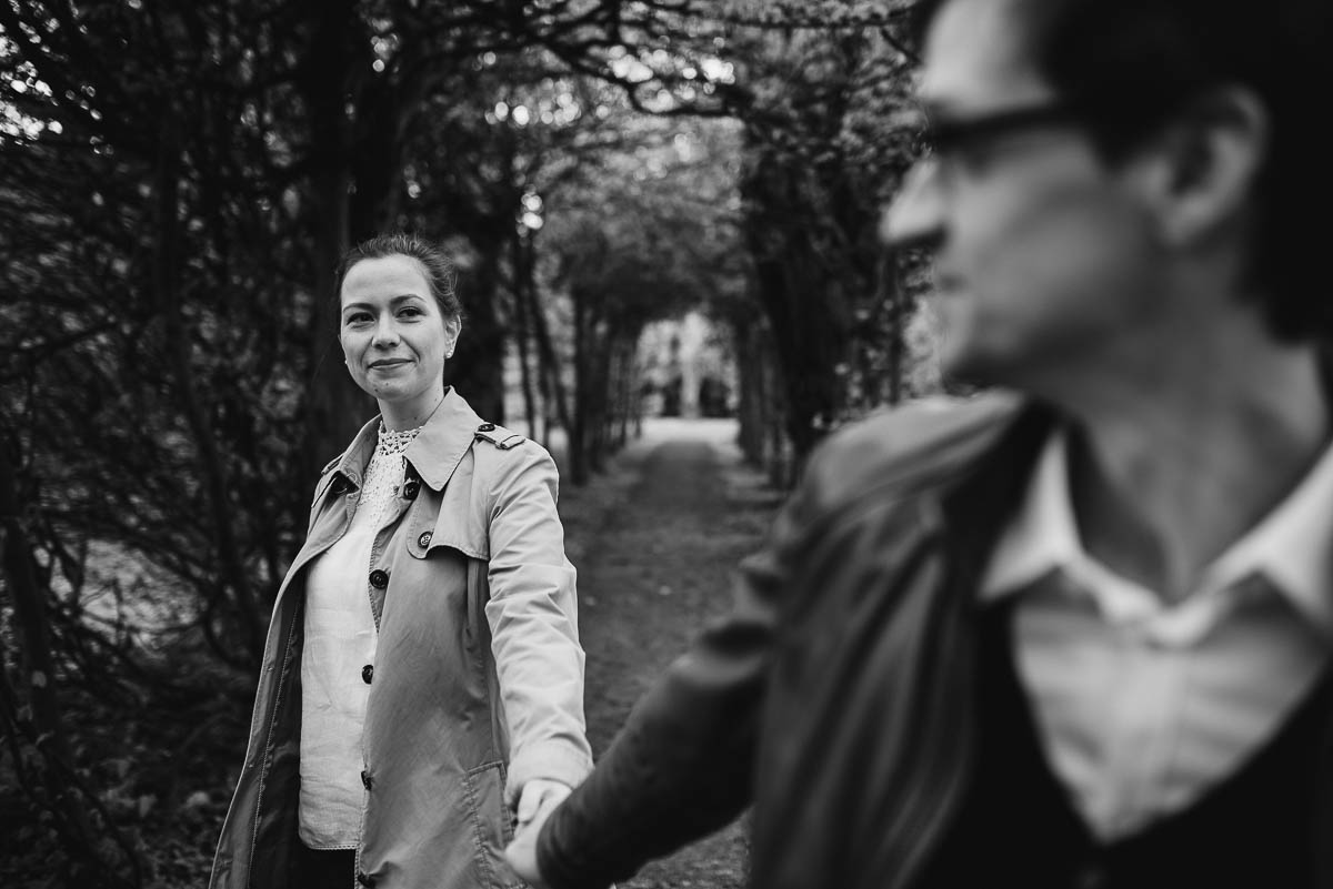 Schloss Proschwitz in Meißen mit einem Paar - Fotoshooting im Frühling