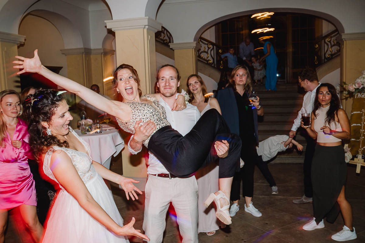 Hochzeitsparty Schloss Proschwitz