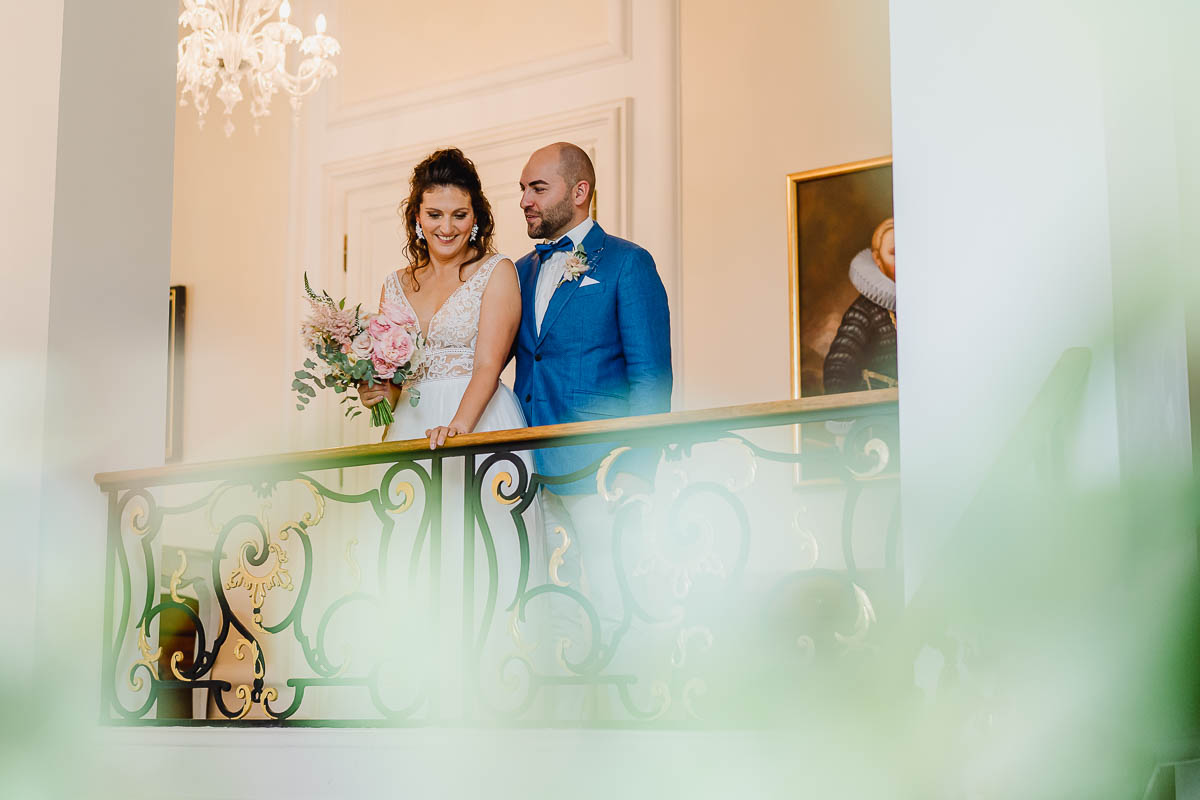 fast verheiratet Paarshooting vor der Trauung