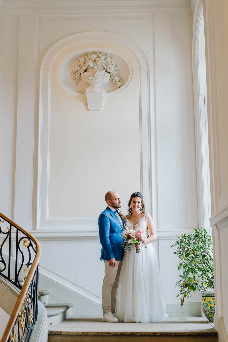 Treppenaufgang Proschwitz Brautpaarshooting