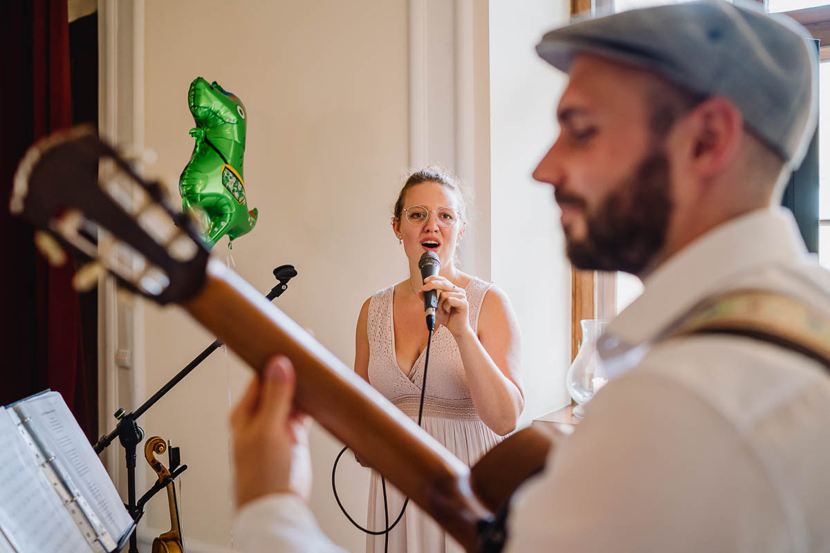 Musiker Sarah und Luca