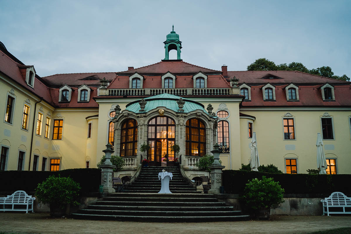 Schloss Proschwitz am Abend