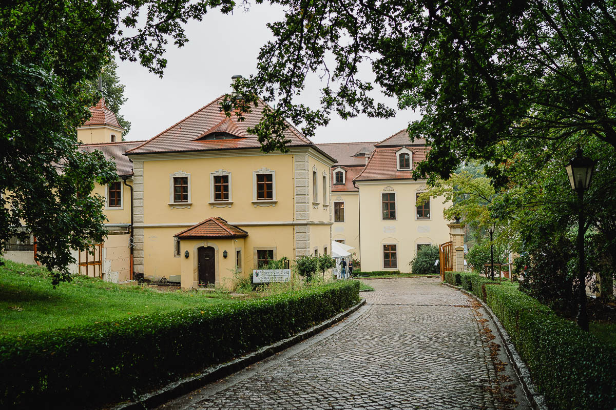 Auffahrt Schloss Proschwitz