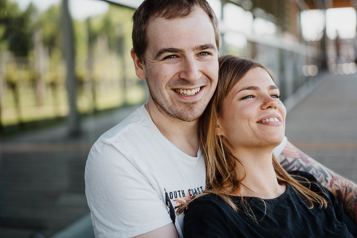 Fotoshooting in den Weinbergen auf Schloss Wackerbarth